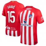 Günstige Fußballtrikots Atlético Madrid Savic 15 Heimtrikot 2023-24 Kurzarm
